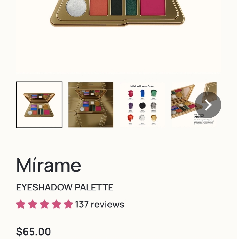 🌹HP🌹NIB AORA MEXICO MIRAME EYESHADOW PALETTE - Picture 3 of 16
